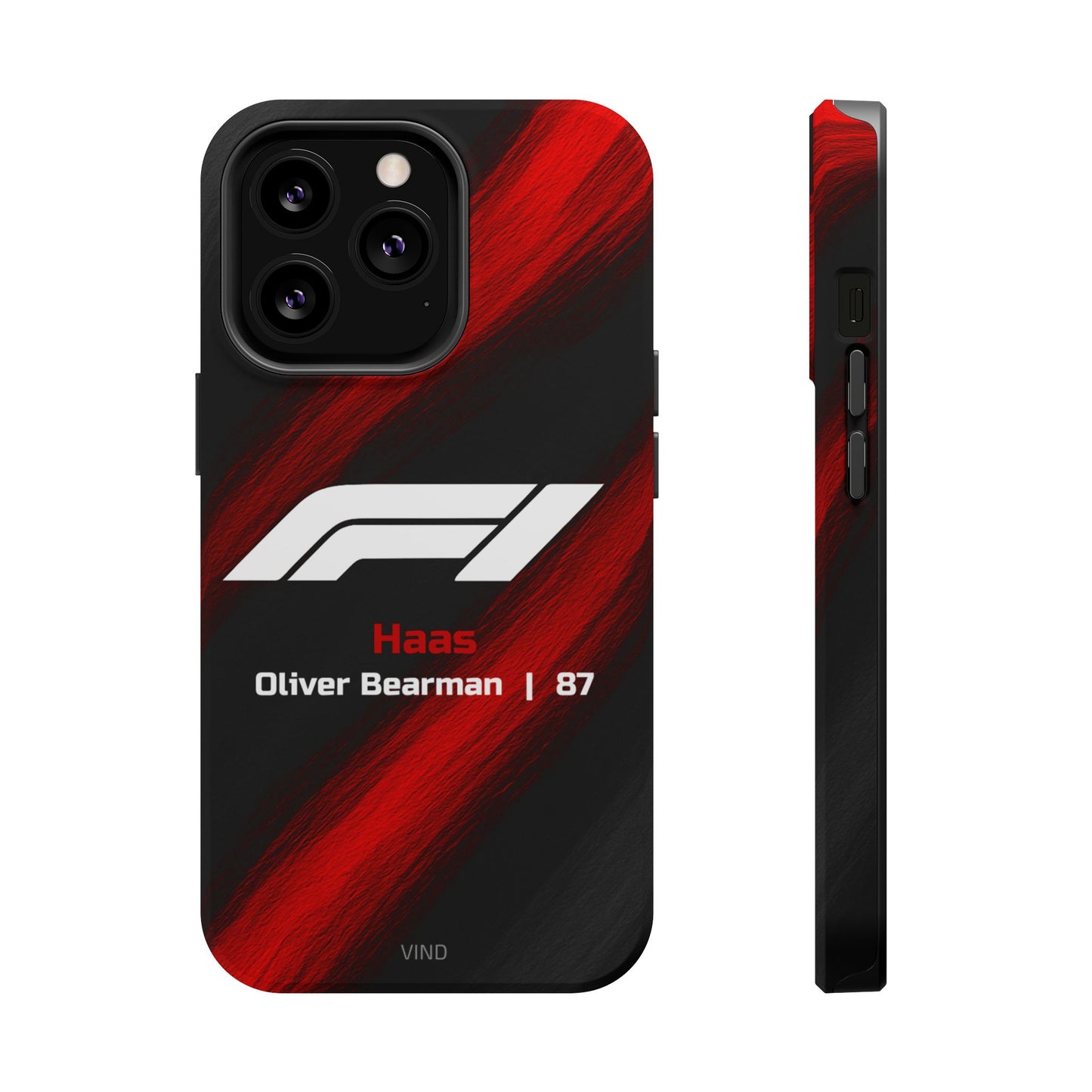 Oliver Bearman Haas F1 Phone Case – 2025 Season Official Design | MagSafe