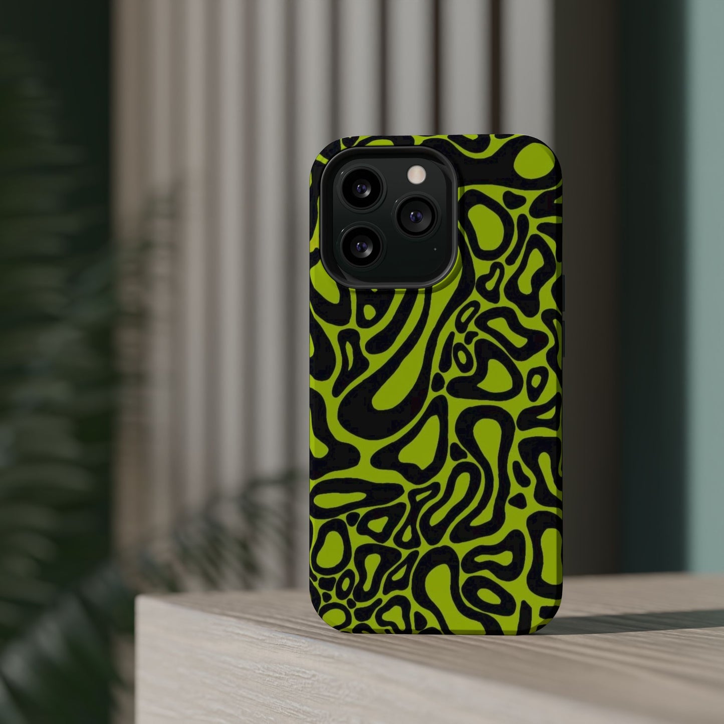 McLaren Formula 1 Phone Case – Neon Green Abstract Design