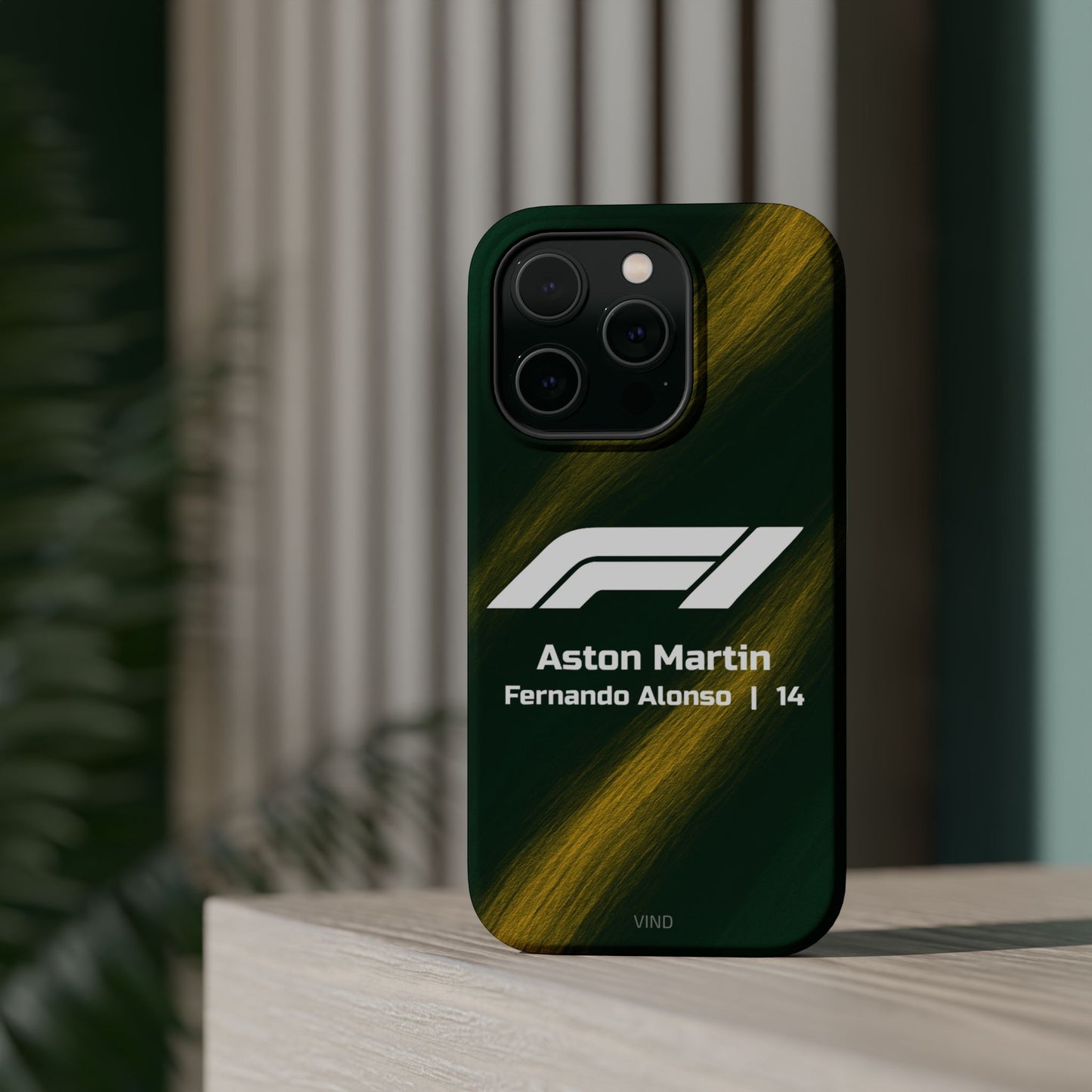 Fernando Alonso Aston Martin F1 Phone Case – 2025 Season Official Design | MagSafe