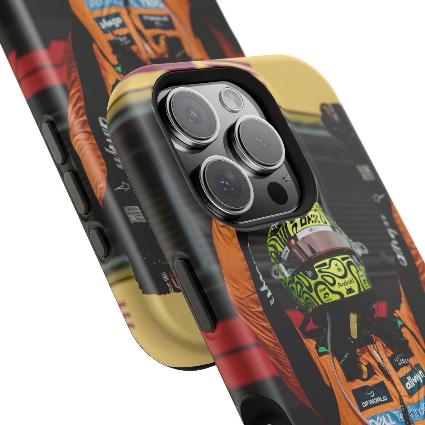 Lando Norris Phone Case – Neon Helmet Edition