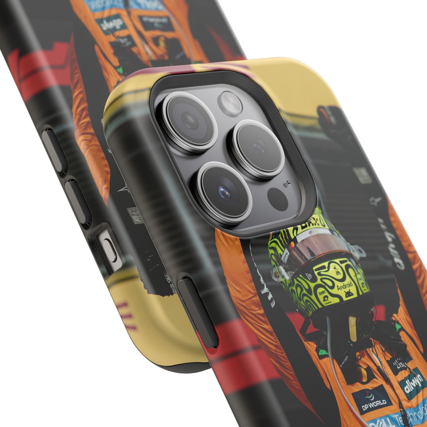 Lando Norris Phone Case – Neon Helmet Edition