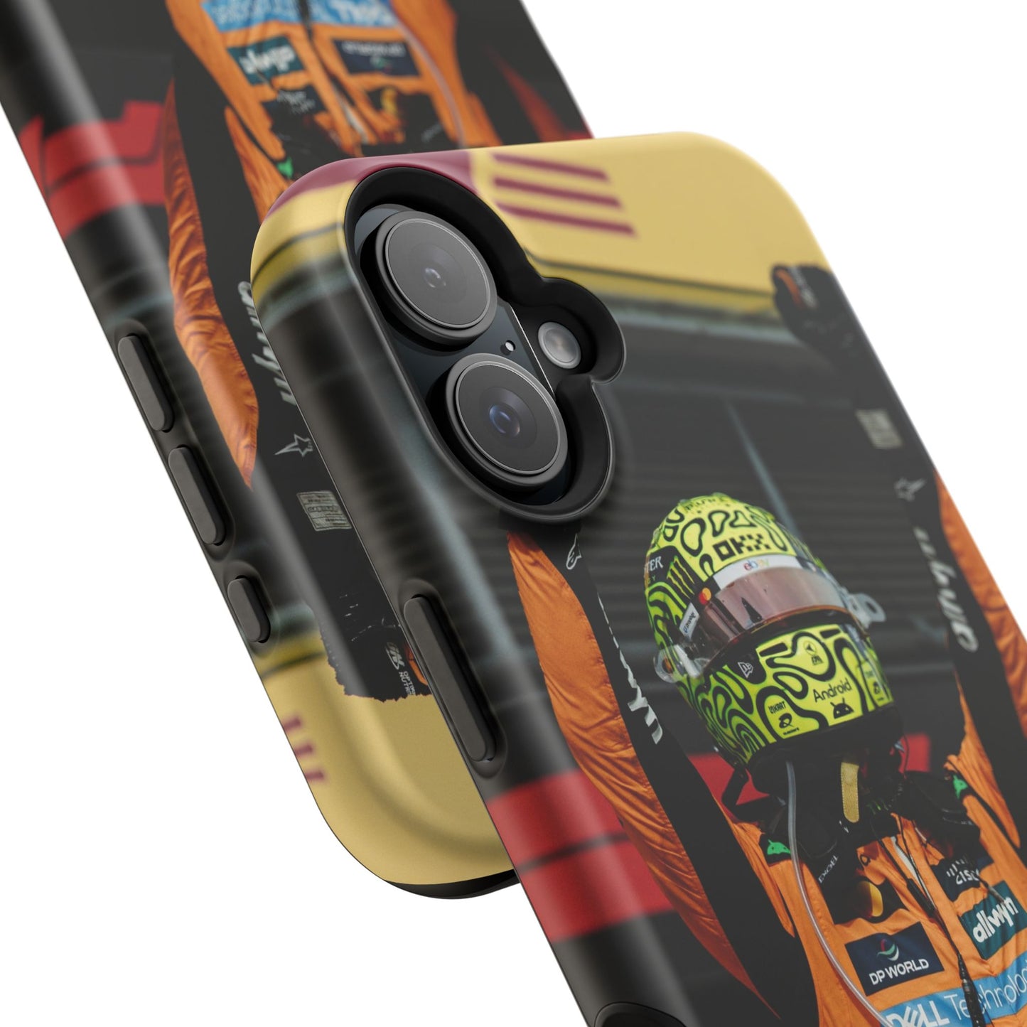 Lando Norris Phone Case – Neon Helmet Edition