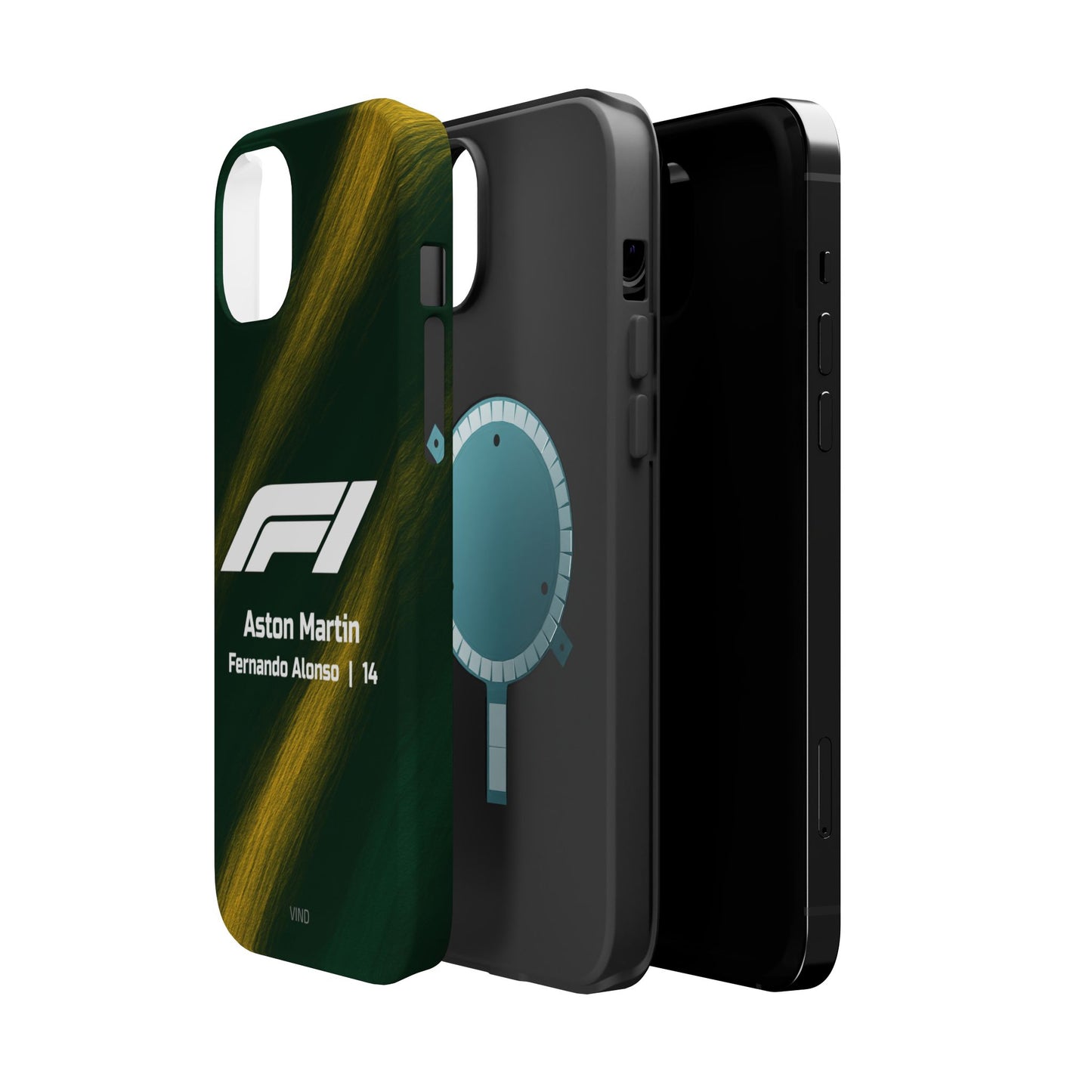 Fernando Alonso Aston Martin F1 Phone Case – 2025 Season Official Design | MagSafe