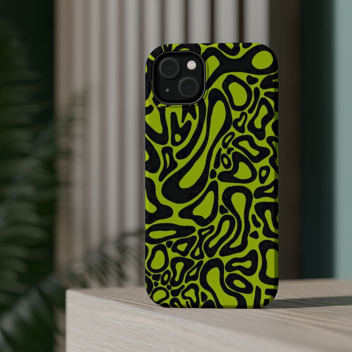 McLaren Formula 1 Phone Case – Neon Green Abstract Design