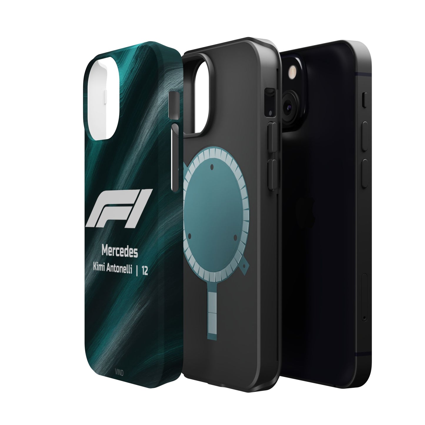 Kimi Antonelli Mercedes F1 Phone Case – 2025 Season Official Design | MagSafe