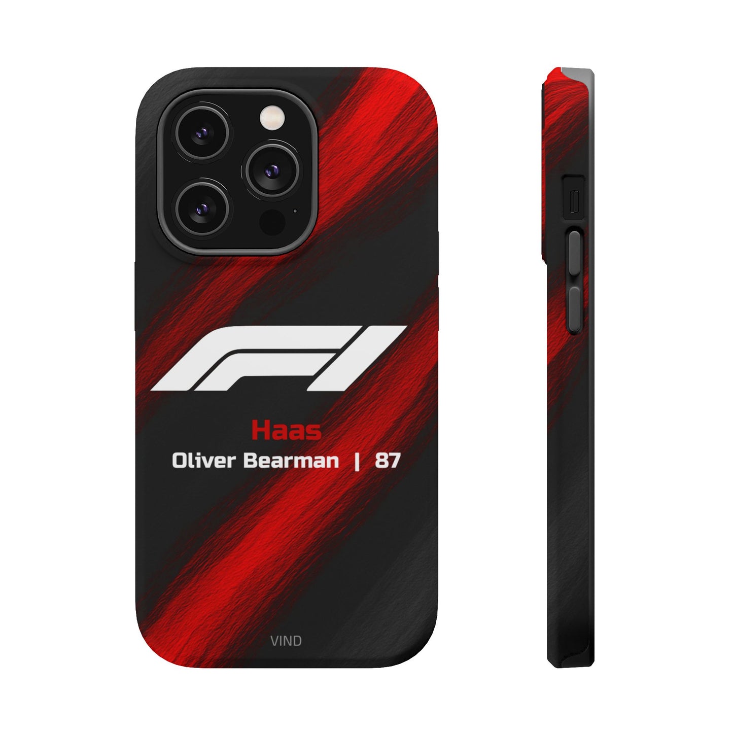 Oliver Bearman Haas F1 Phone Case – 2025 Season Official Design | MagSafe