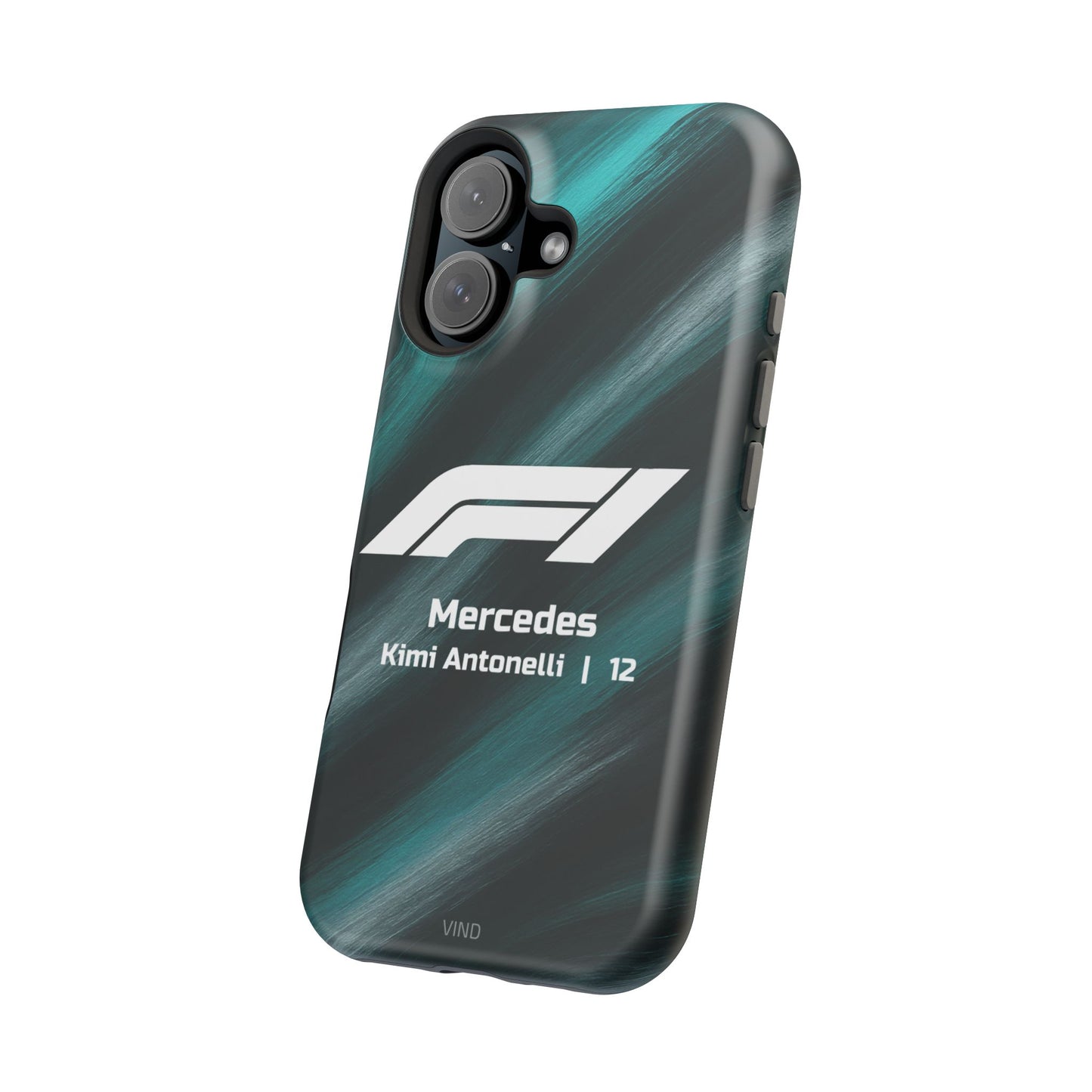 Kimi Antonelli Mercedes F1 Phone Case – 2025 Season Official Design | MagSafe