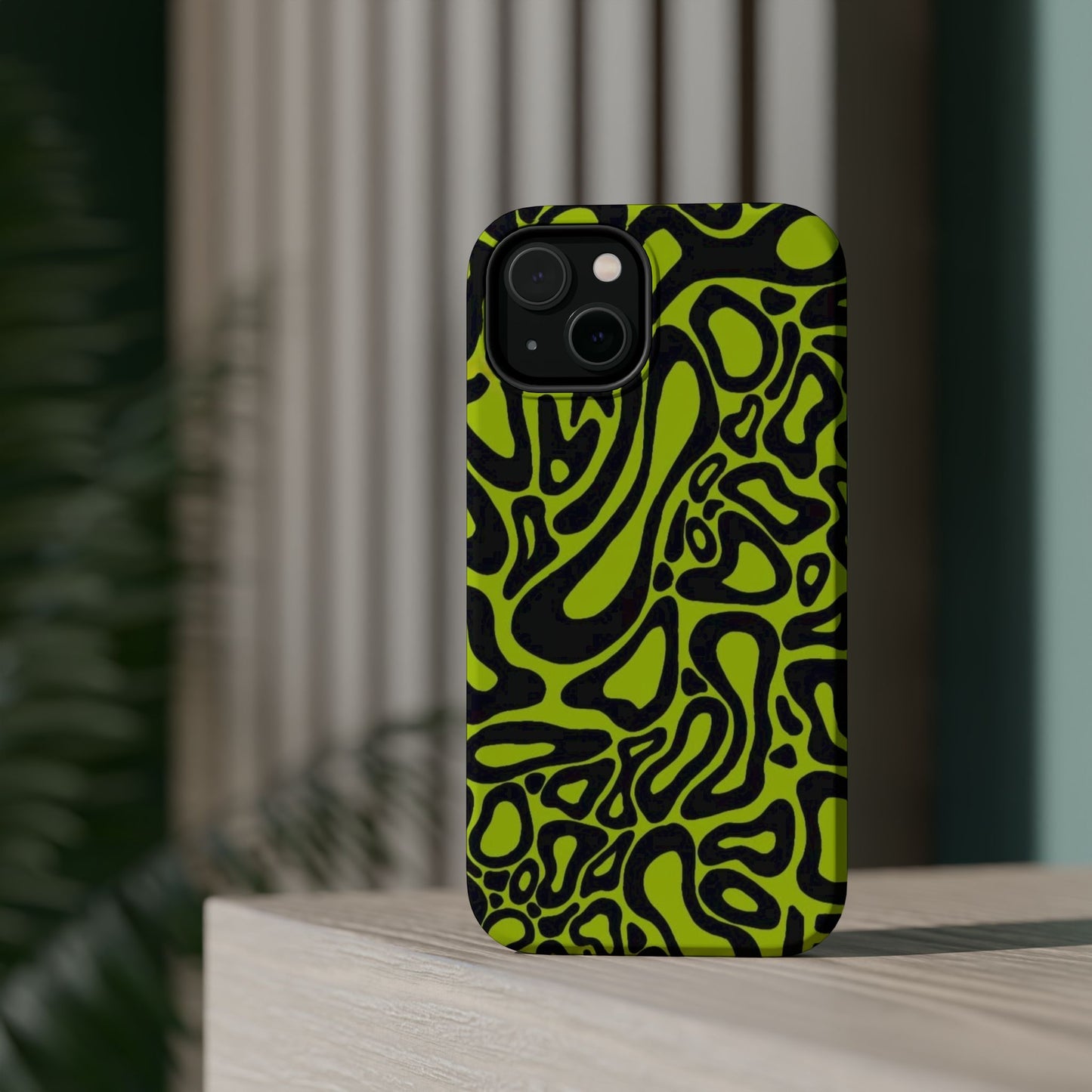 McLaren Formula 1 Phone Case – Neon Green Abstract Design