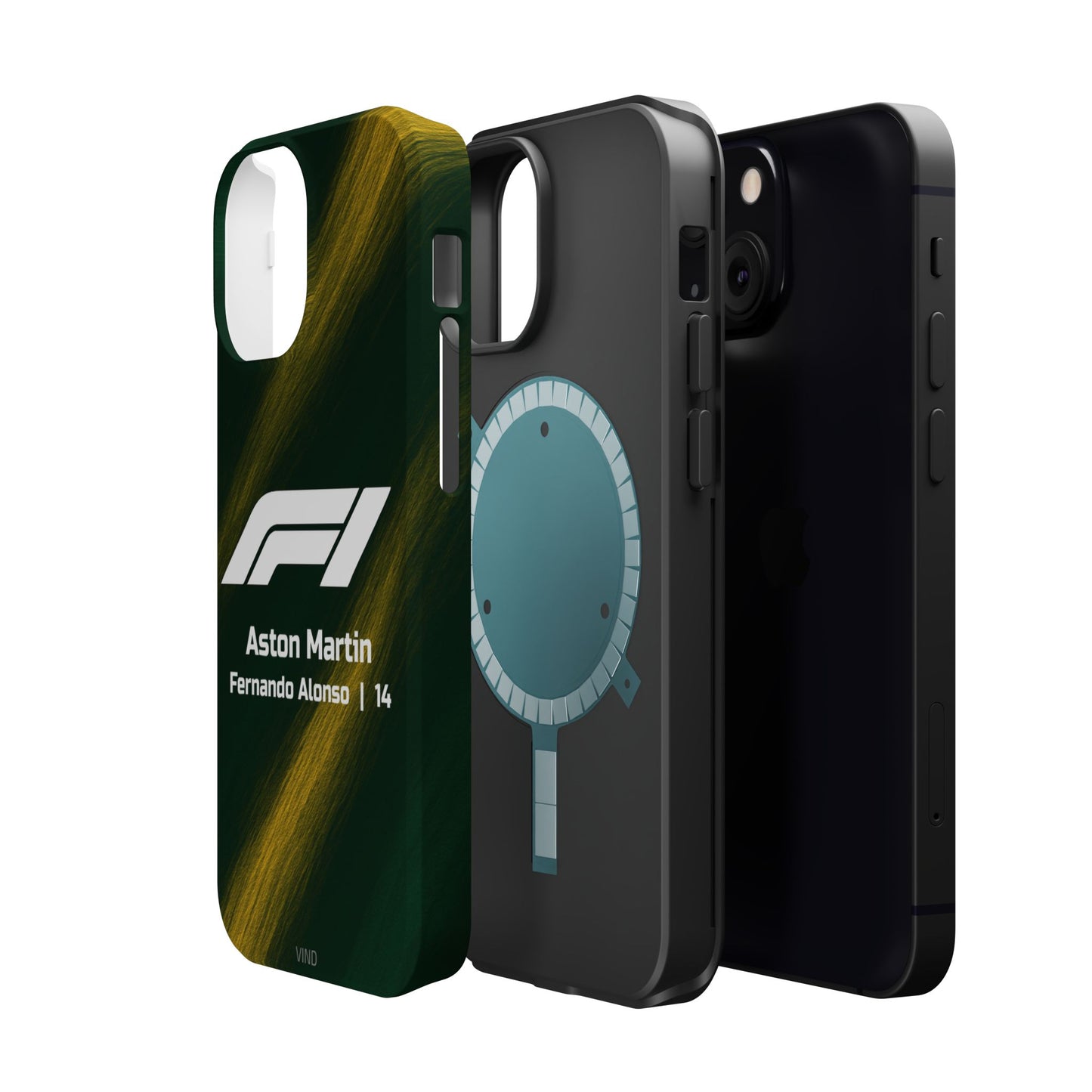 Fernando Alonso Aston Martin F1 Phone Case – 2025 Season Official Design | MagSafe