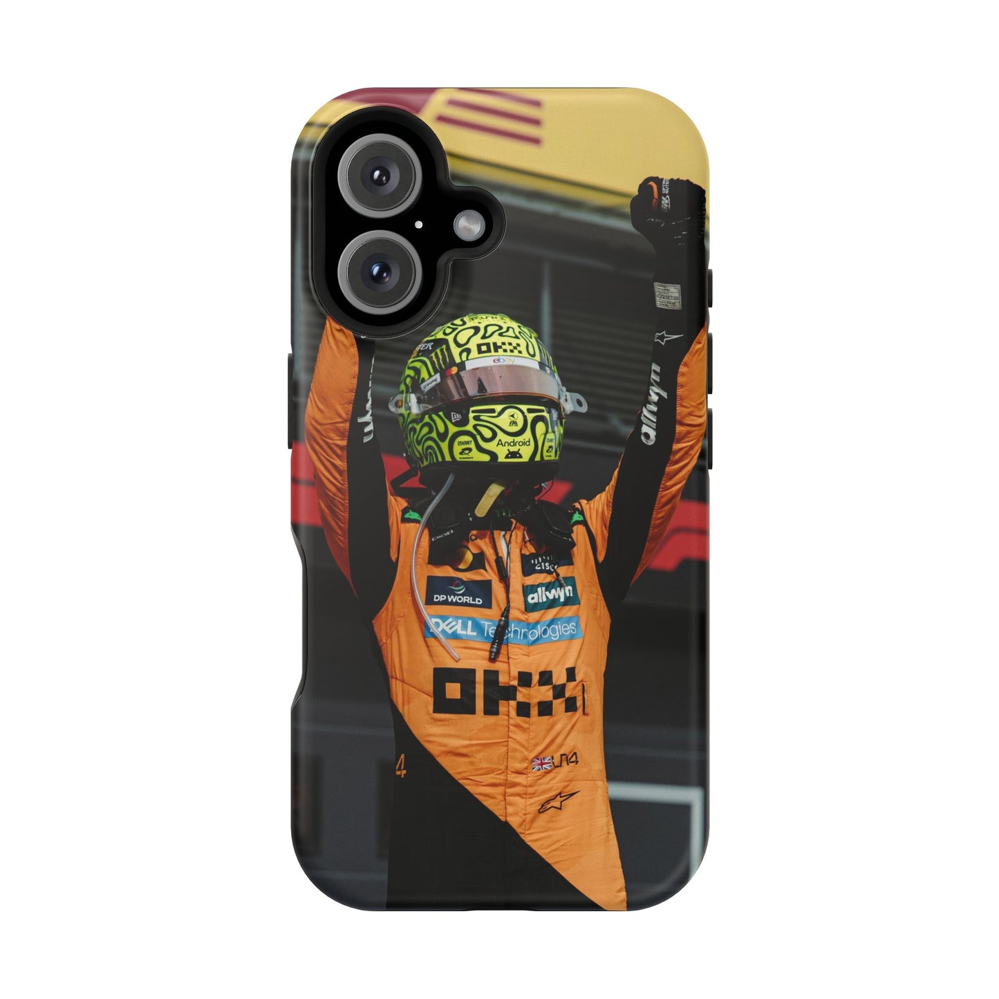 Lando Norris Phone Case – Neon Helmet Edition