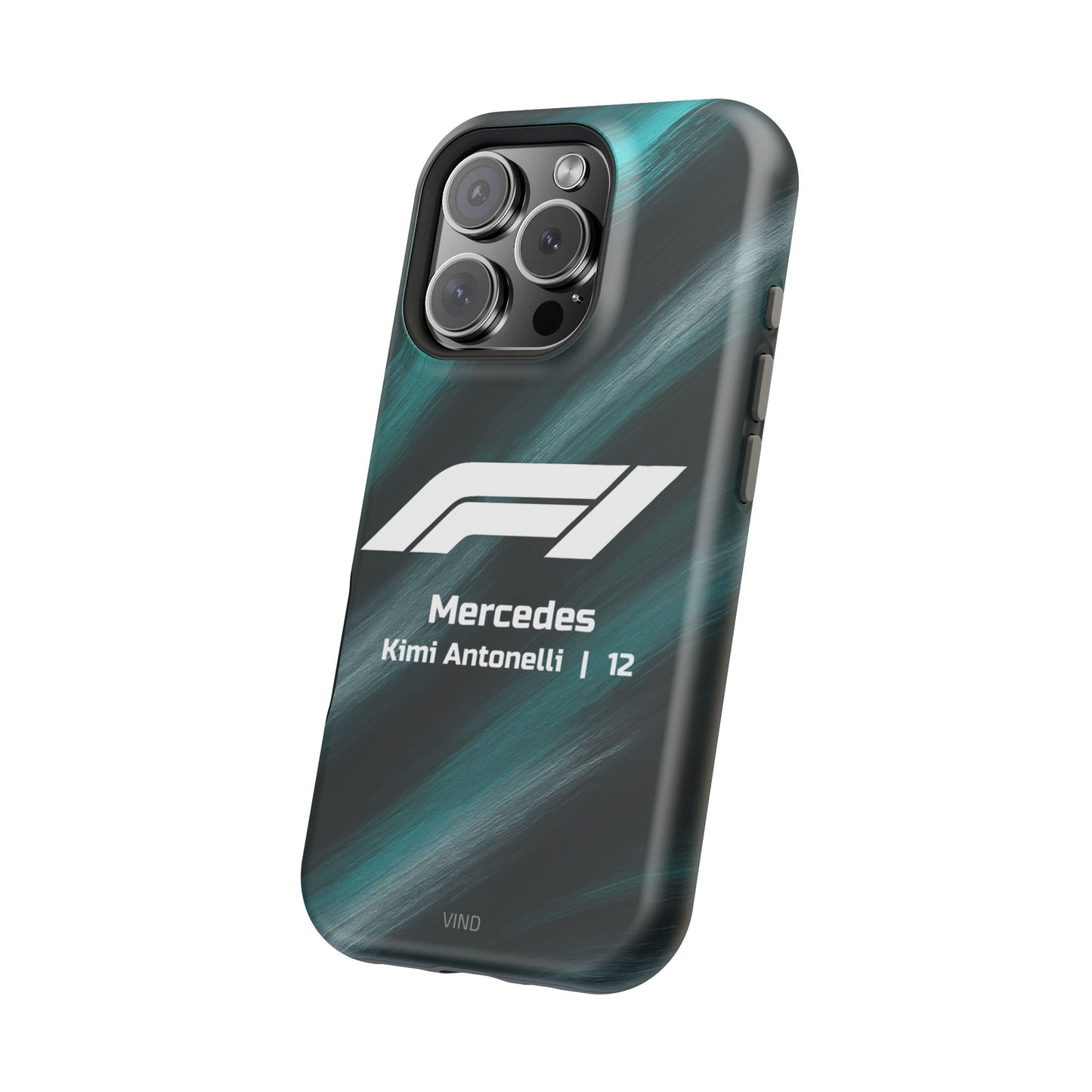 Kimi Antonelli Mercedes F1 Phone Case – 2025 Season Official Design | MagSafe