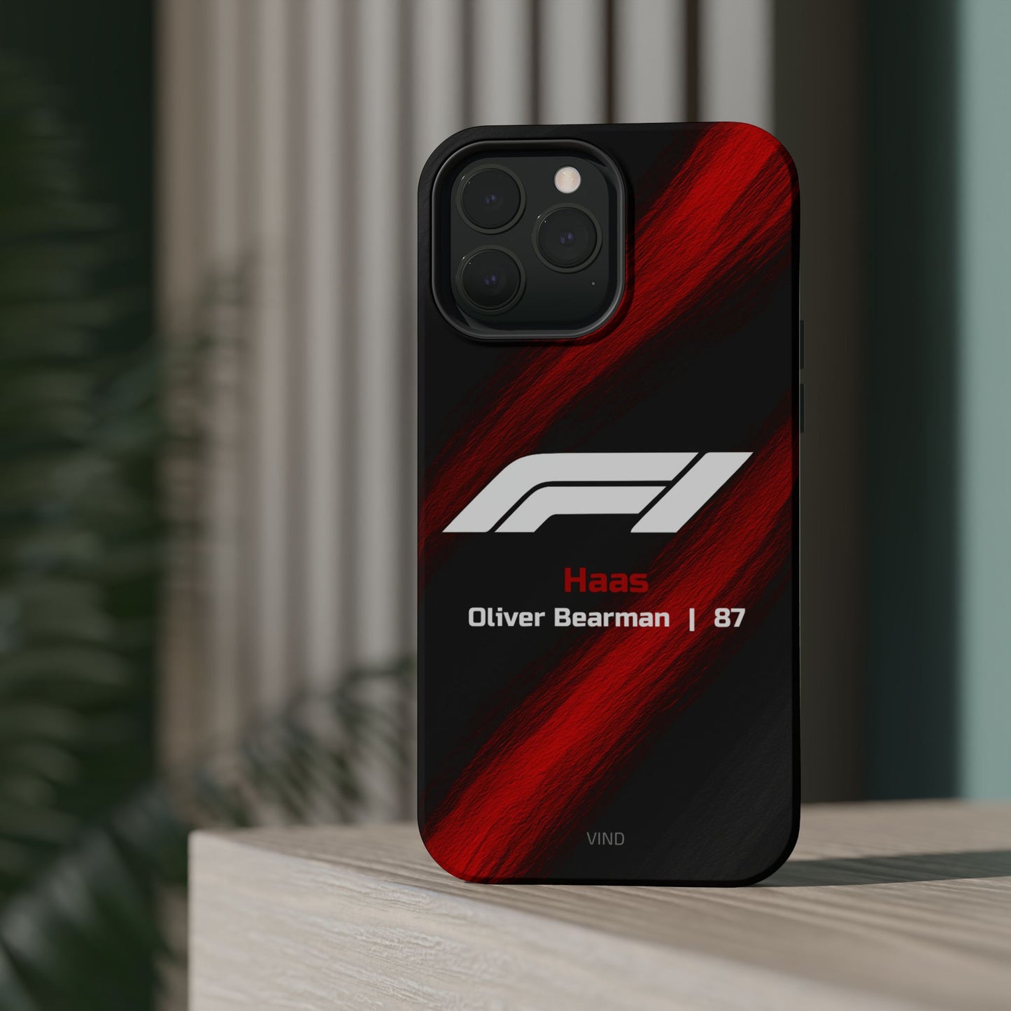 Oliver Bearman Haas F1 Phone Case – 2025 Season Official Design | MagSafe