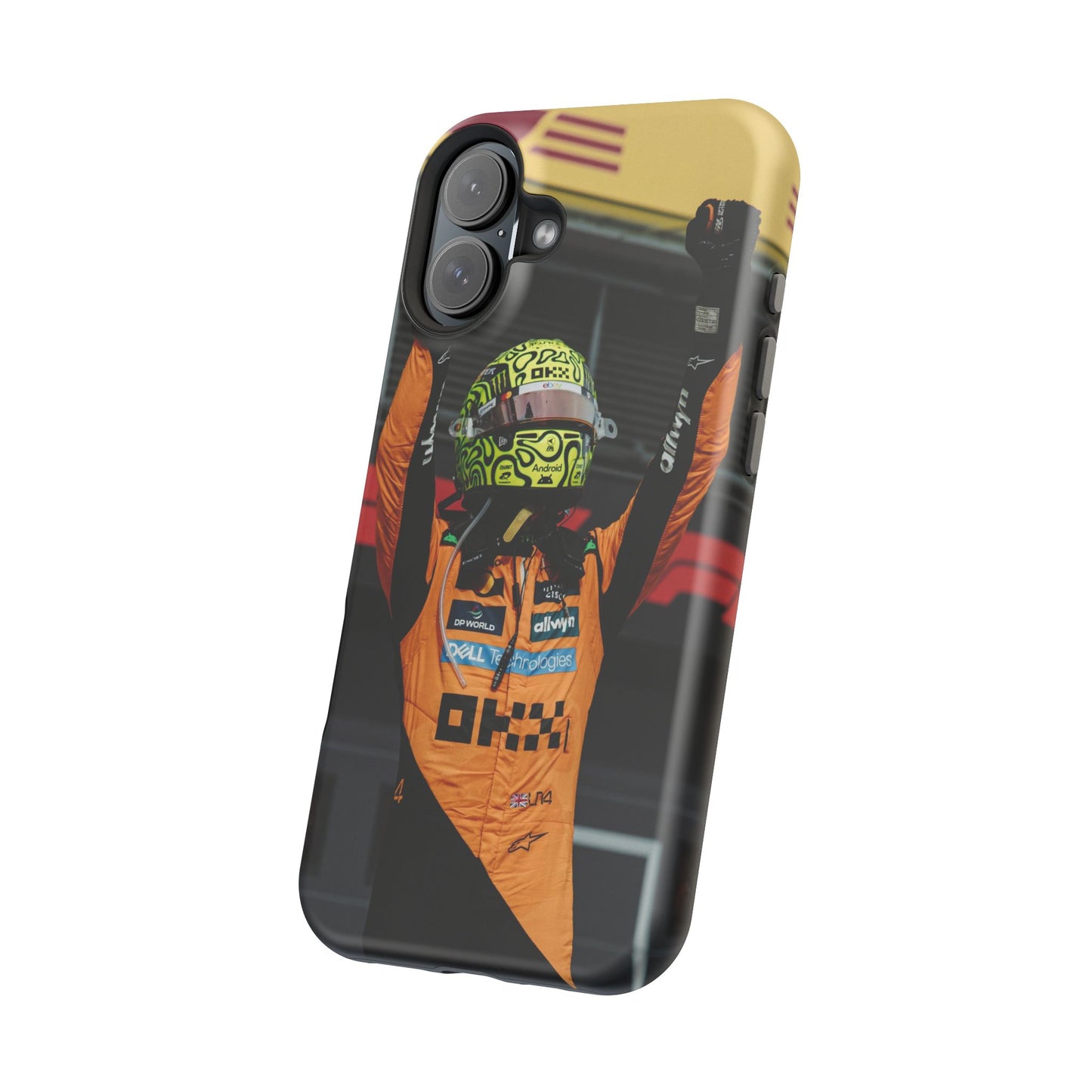 Lando Norris Phone Case – Neon Helmet Edition
