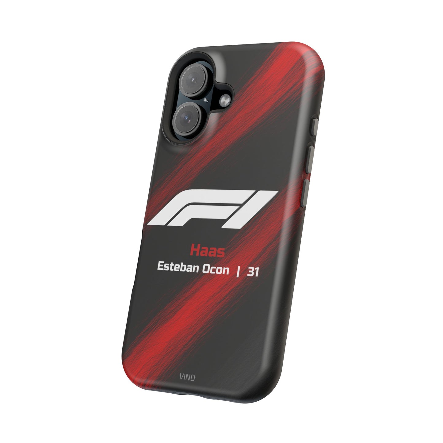 Esteban Ocon Haas F1 Phone Case – 2025 Season Official Design | MagSafe