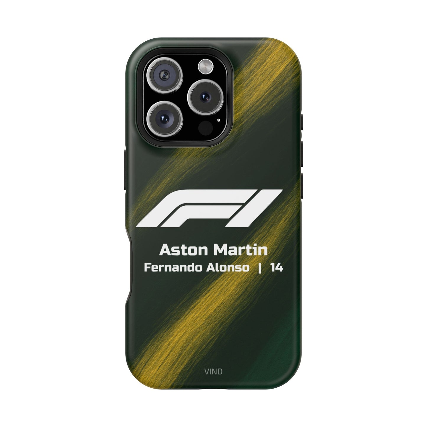 Fernando Alonso Aston Martin F1 Phone Case – 2025 Season Official Design | MagSafe
