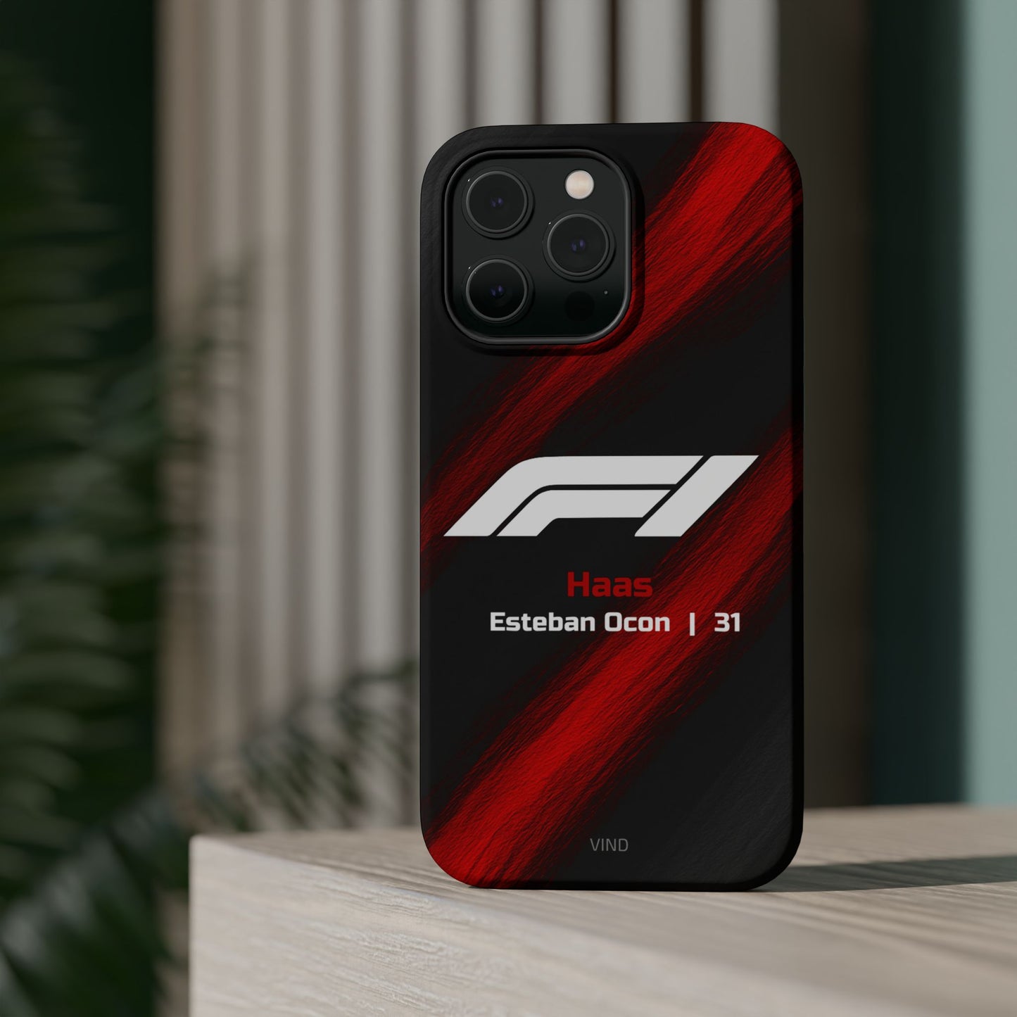 Esteban Ocon Haas F1 Phone Case – 2025 Season Official Design | MagSafe