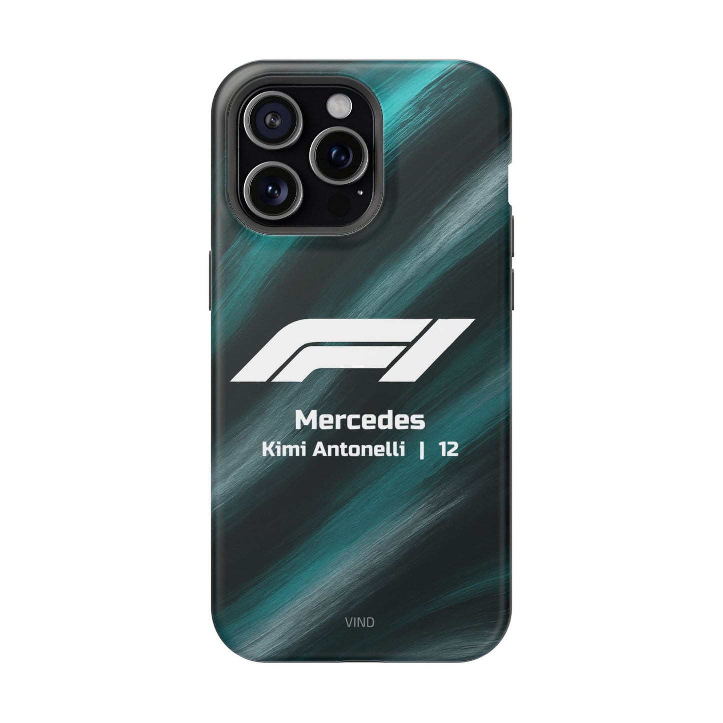 Kimi Antonelli Mercedes F1 Phone Case – 2025 Season Official Design | MagSafe