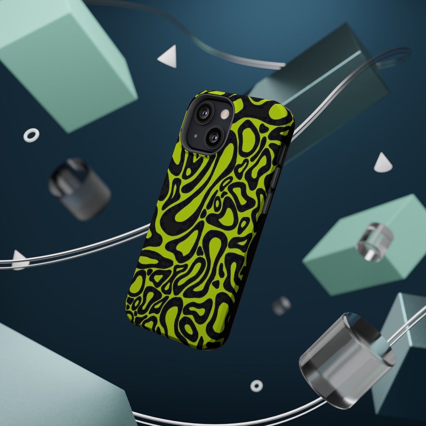 McLaren Formula 1 Phone Case – Neon Green Abstract Design