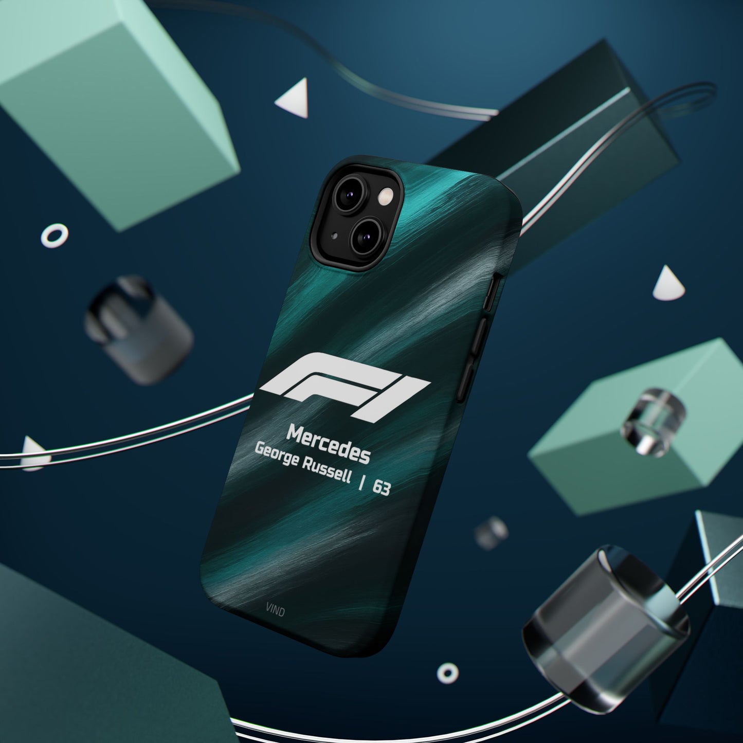 George Russell Mercedes F1 Phone Case – 2025 Season Official Design | MagSafe