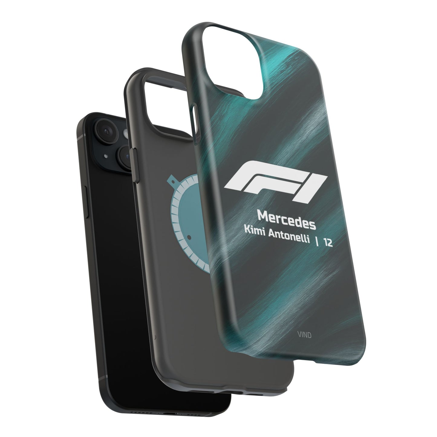 Kimi Antonelli Mercedes F1 Phone Case – 2025 Season Official Design | MagSafe