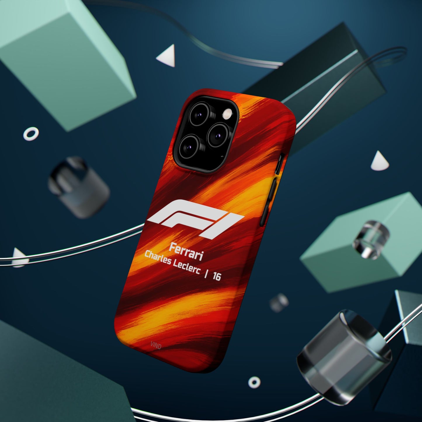 Charles Leclerc Ferrari F1 Phone Case – 2025 Season Official Design | MagSafe