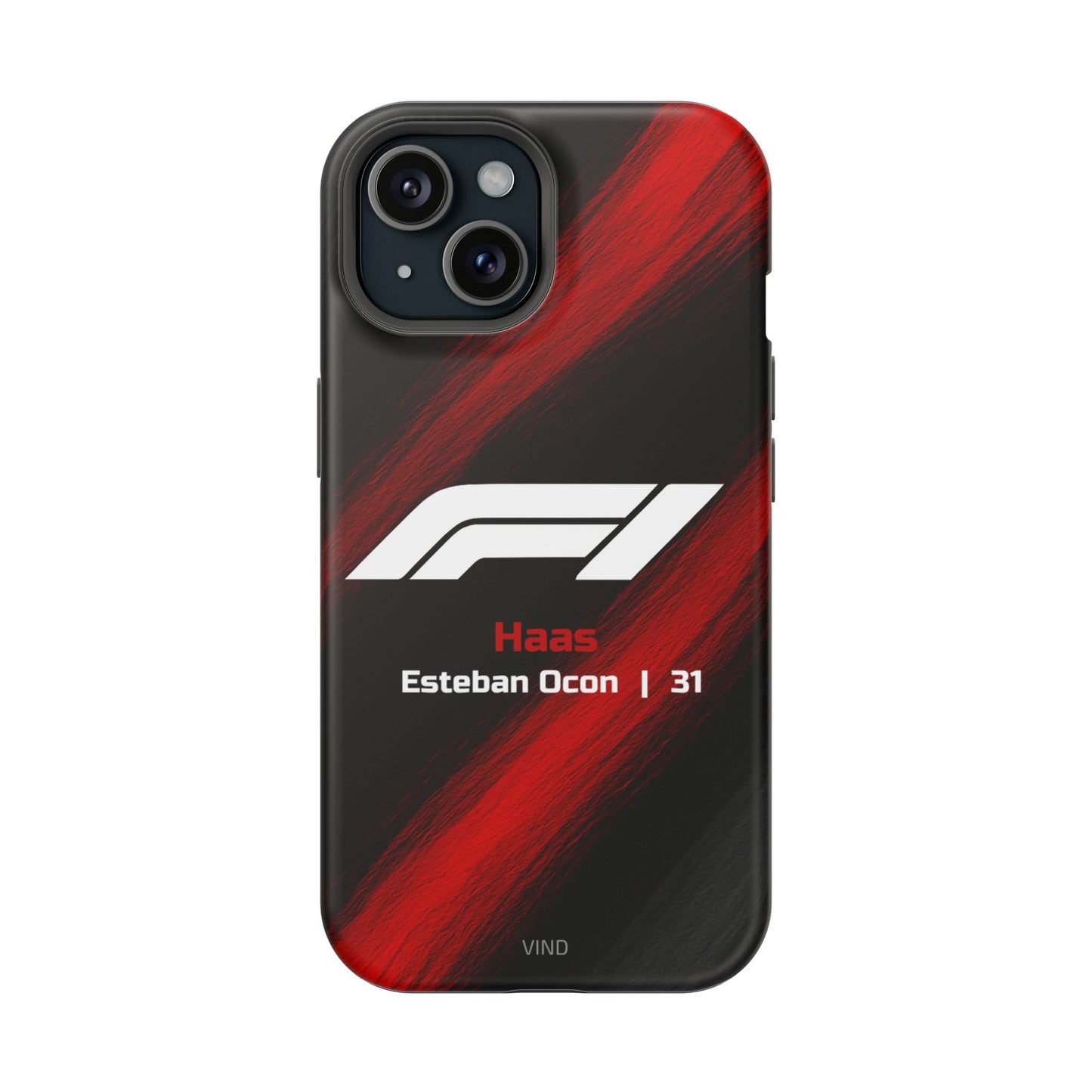 Esteban Ocon Haas F1 Phone Case – 2025 Season Official Design | MagSafe
