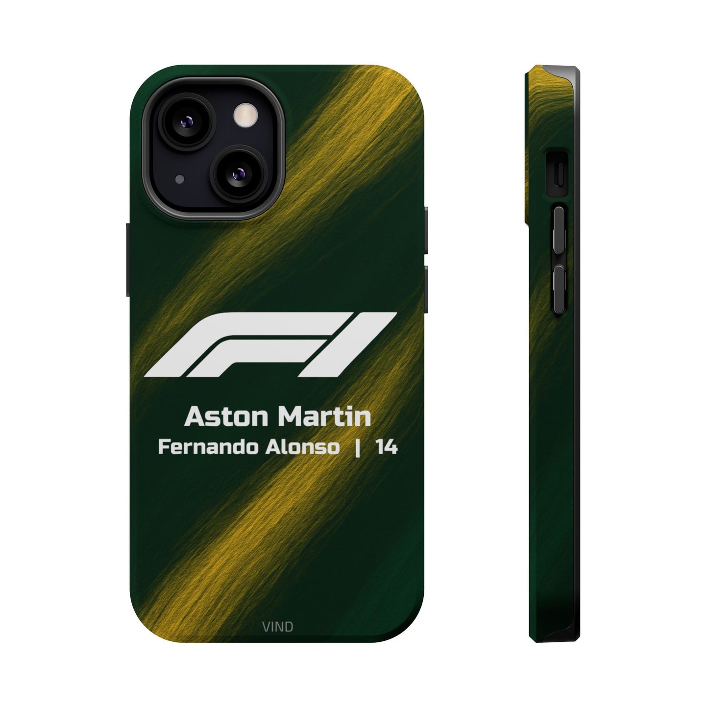 Fernando Alonso Aston Martin F1 Phone Case – 2025 Season Official Design | MagSafe