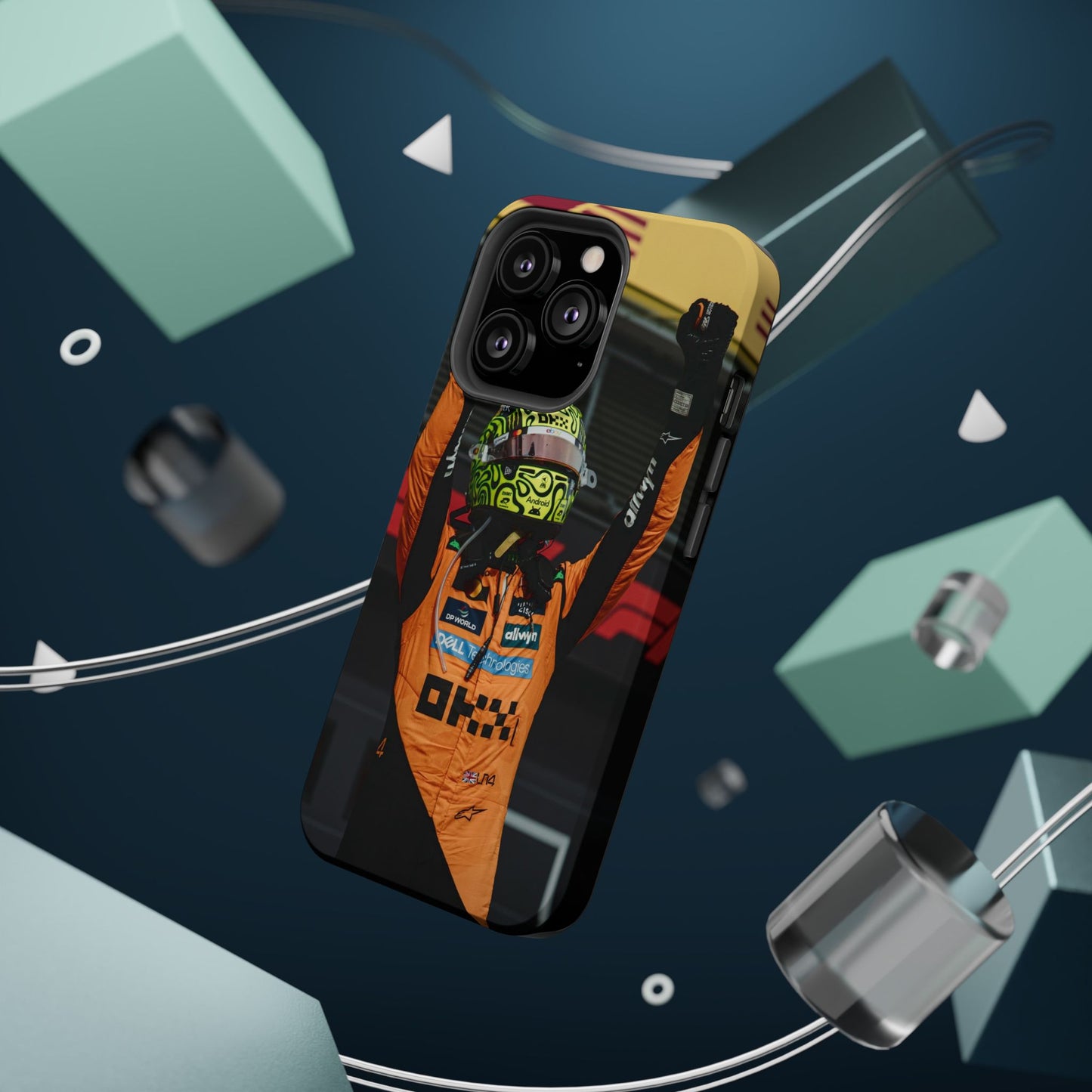 Lando Norris Phone Case – Neon Helmet Edition