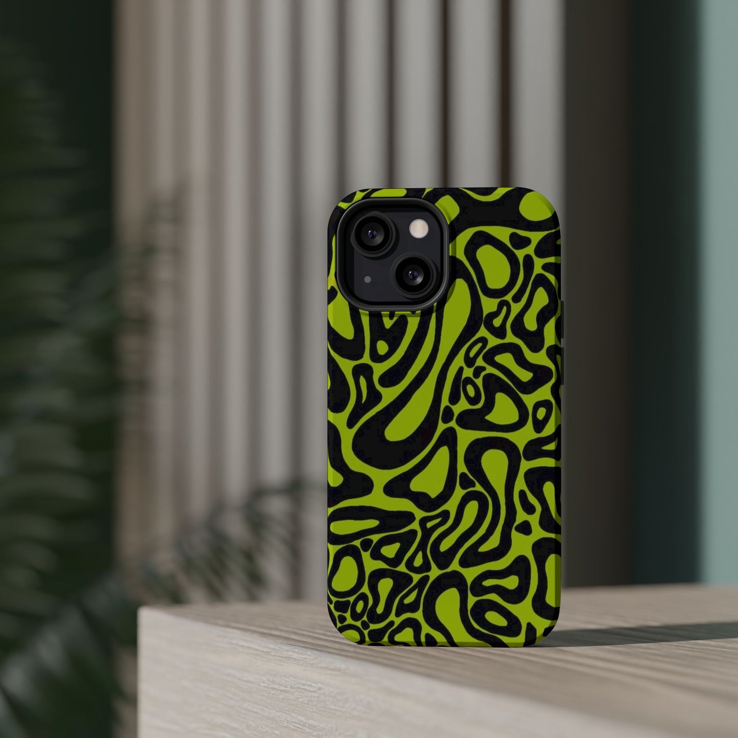 McLaren Formula 1 Phone Case – Neon Green Abstract Design