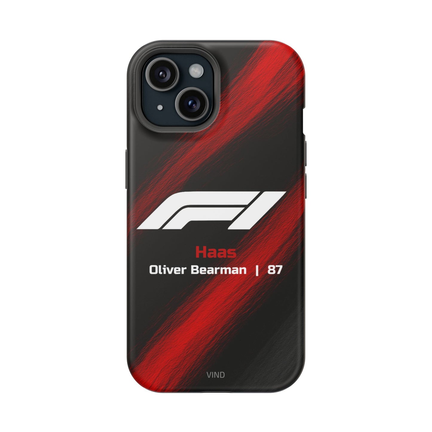 Oliver Bearman Haas F1 Phone Case – 2025 Season Official Design | MagSafe