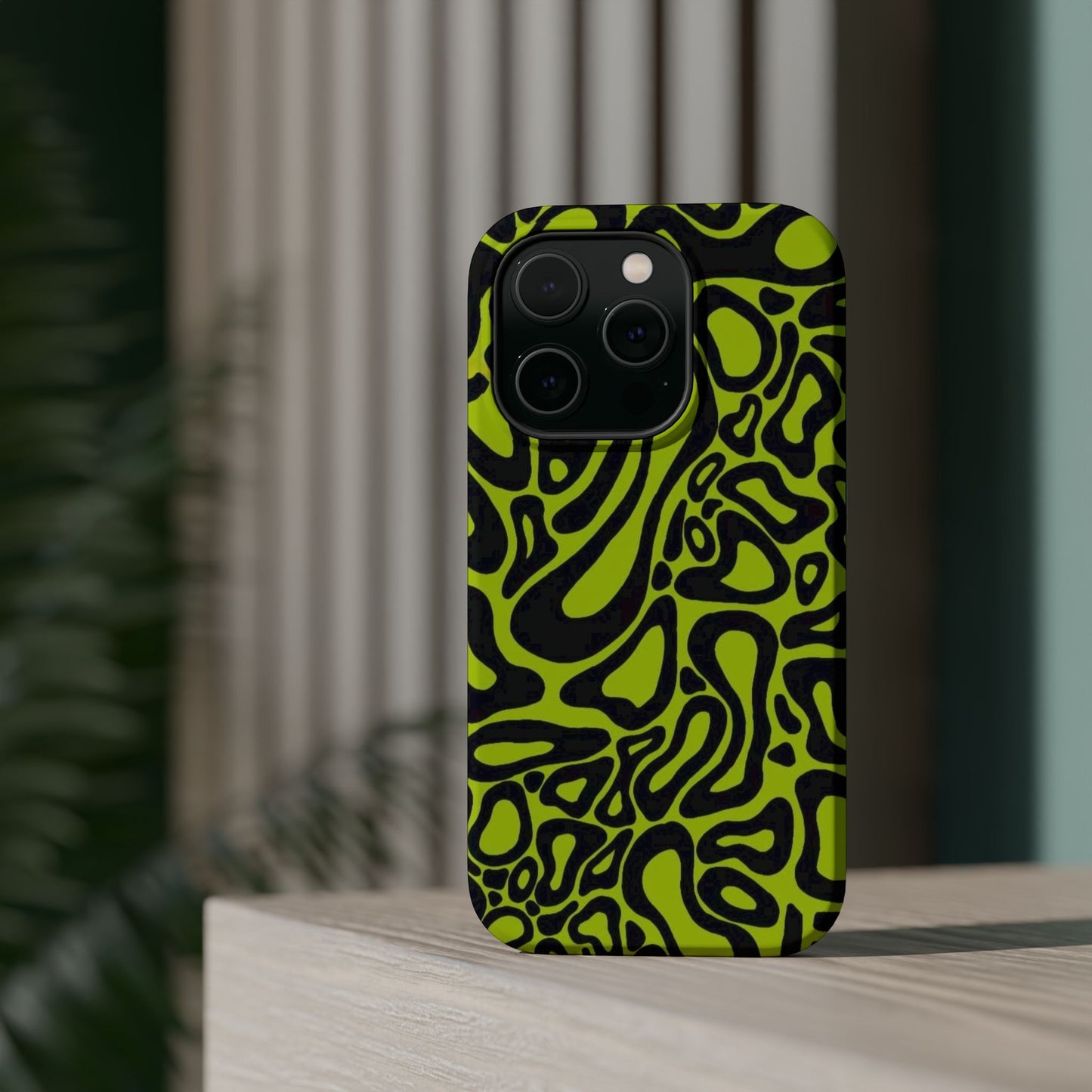 McLaren Formula 1 Phone Case – Neon Green Abstract Design