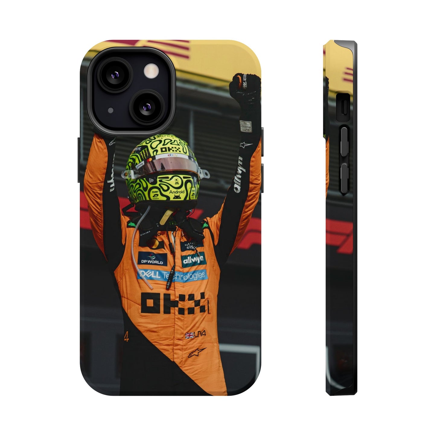 Lando Norris Phone Case – Neon Helmet Edition