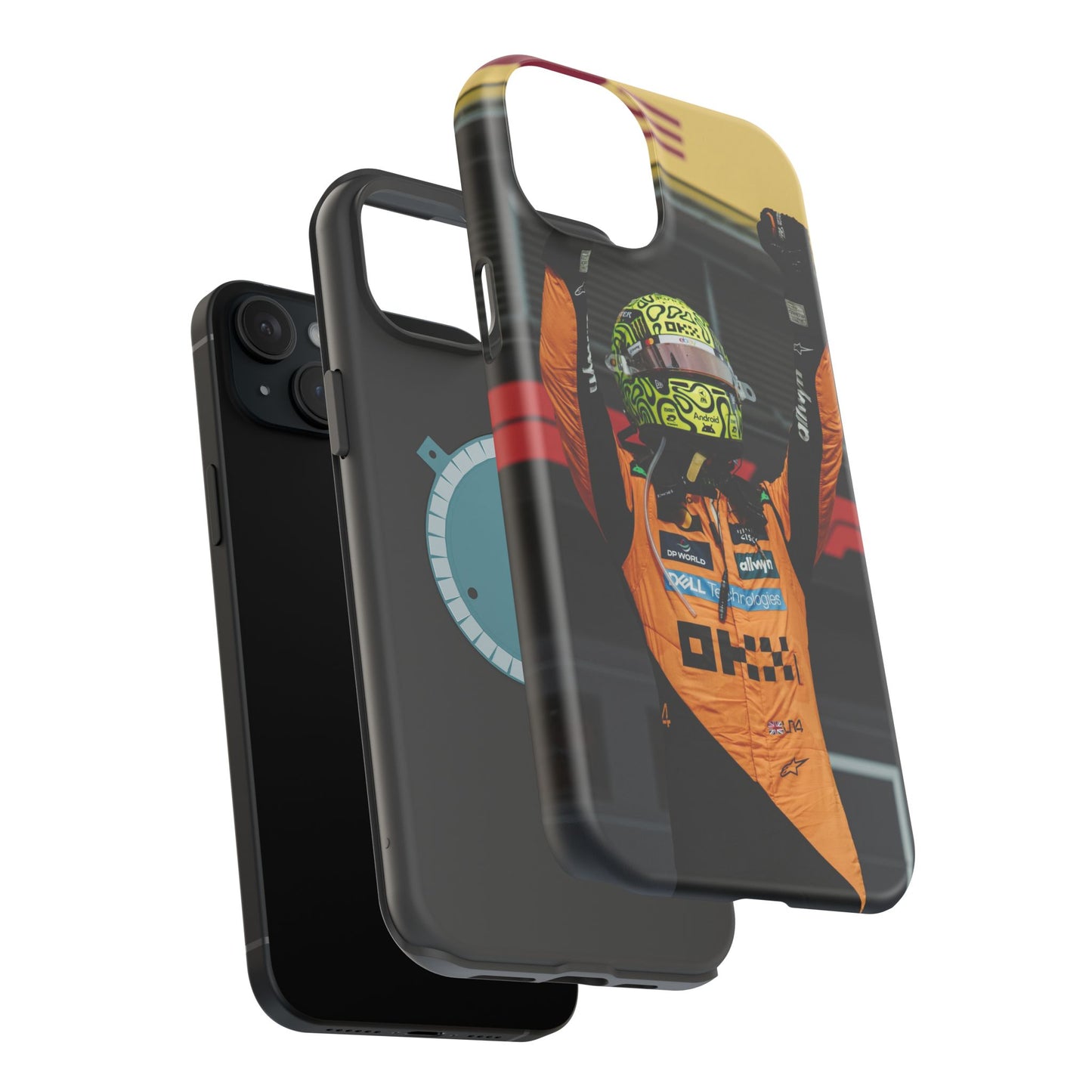 Lando Norris Phone Case – Neon Helmet Edition