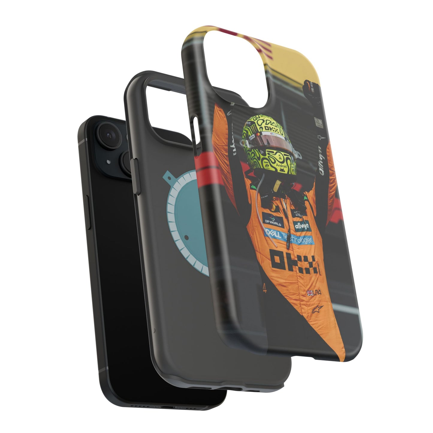 Lando Norris Phone Case – Neon Helmet Edition