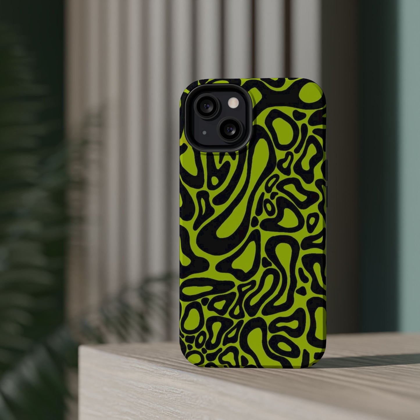 McLaren Formula 1 Phone Case – Neon Green Abstract Design