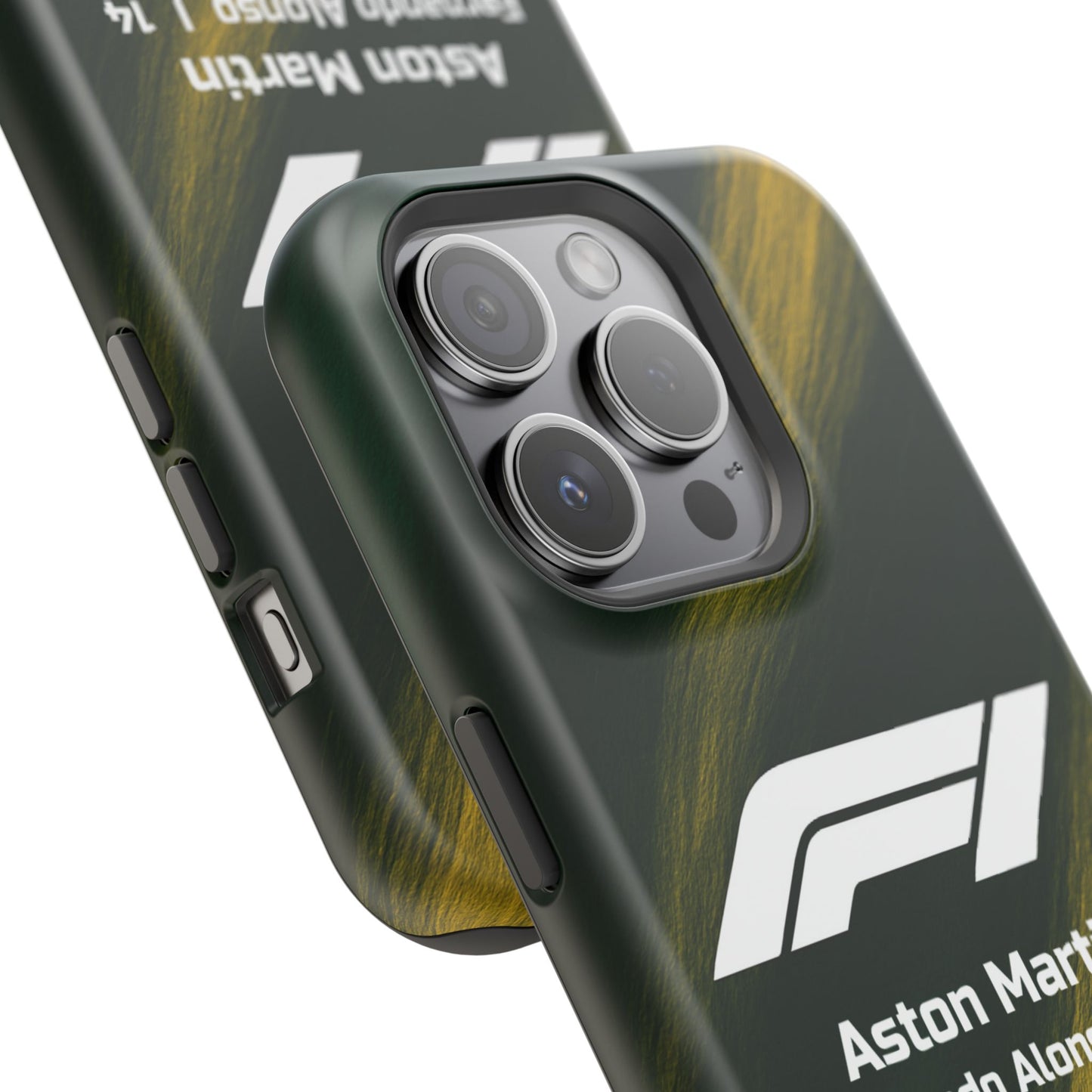 Fernando Alonso Aston Martin F1 Phone Case – 2025 Season Official Design | MagSafe