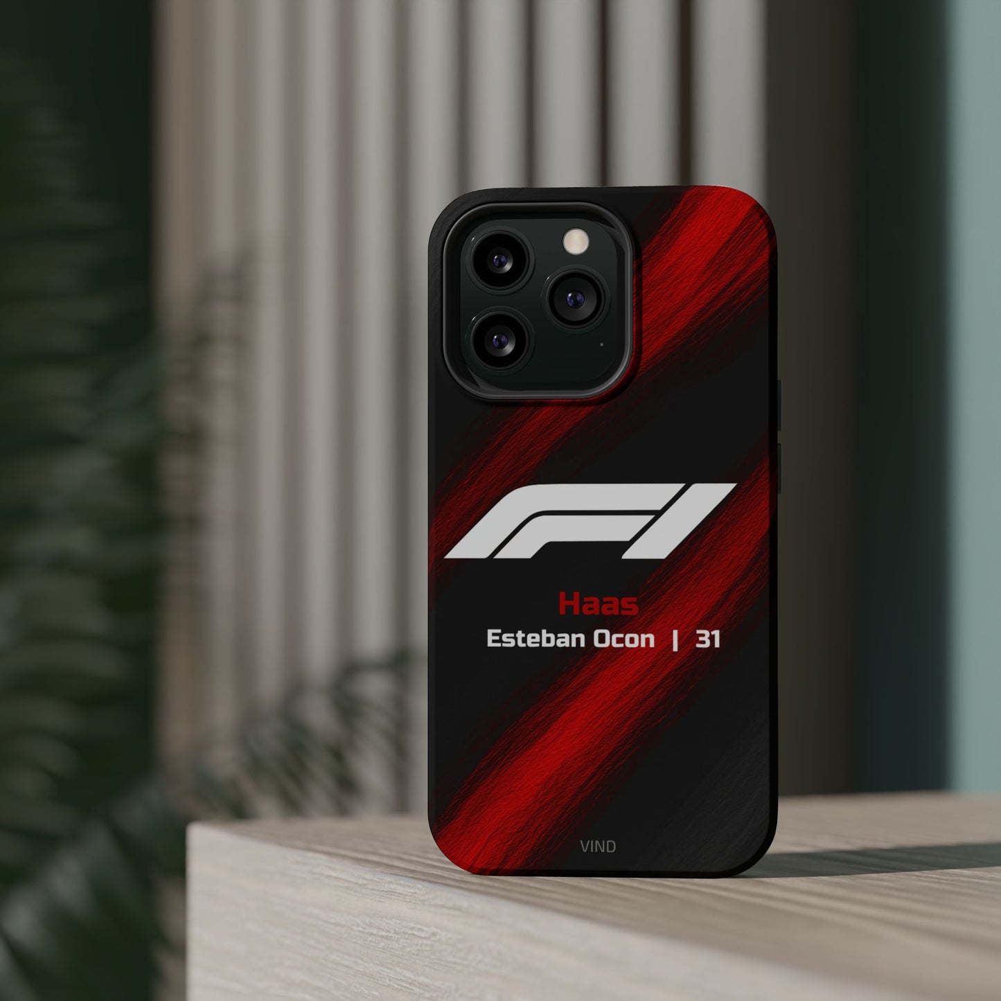 Esteban Ocon Haas F1 Phone Case – 2025 Season Official Design | MagSafe