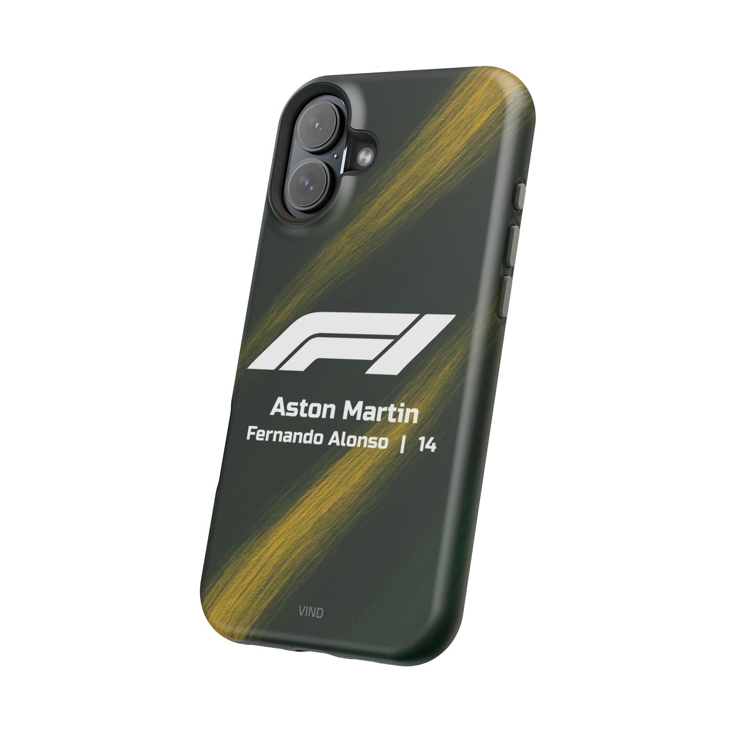Fernando Alonso Aston Martin F1 Phone Case – 2025 Season Official Design | MagSafe