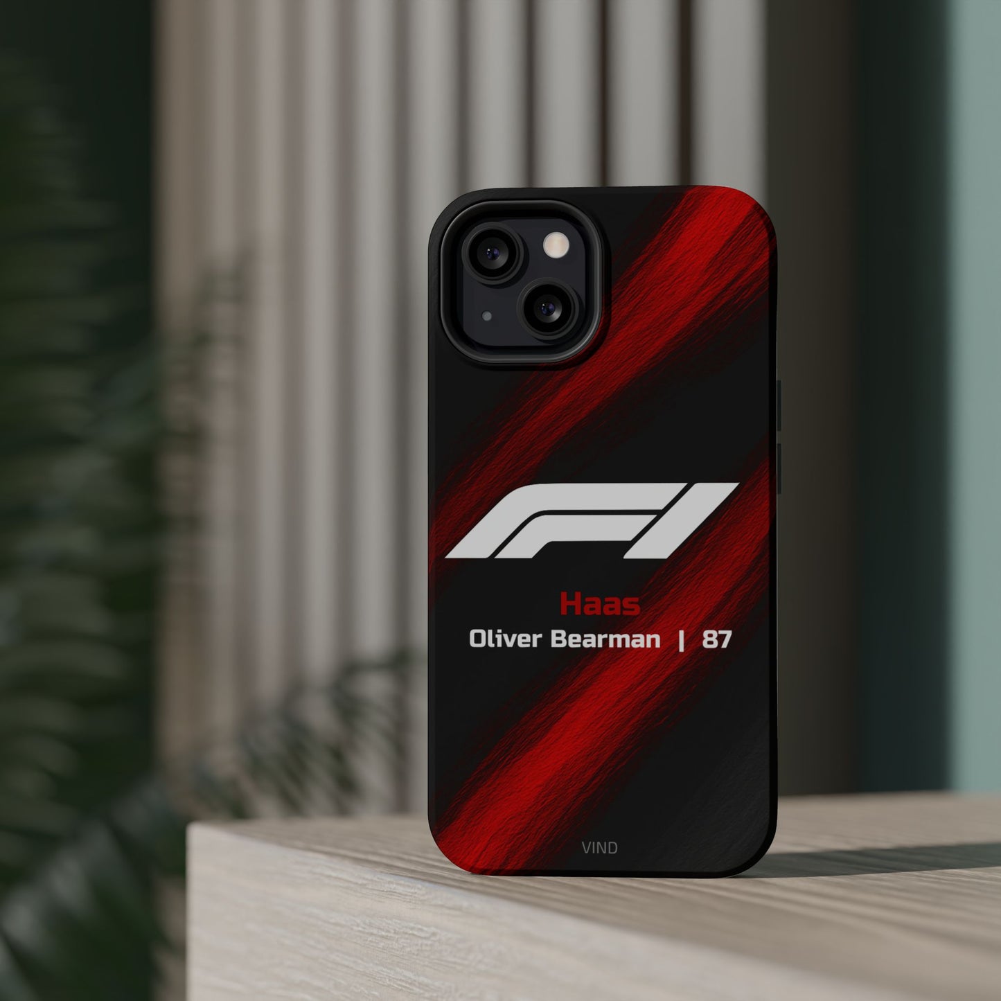 Oliver Bearman Haas F1 Phone Case – 2025 Season Official Design | MagSafe