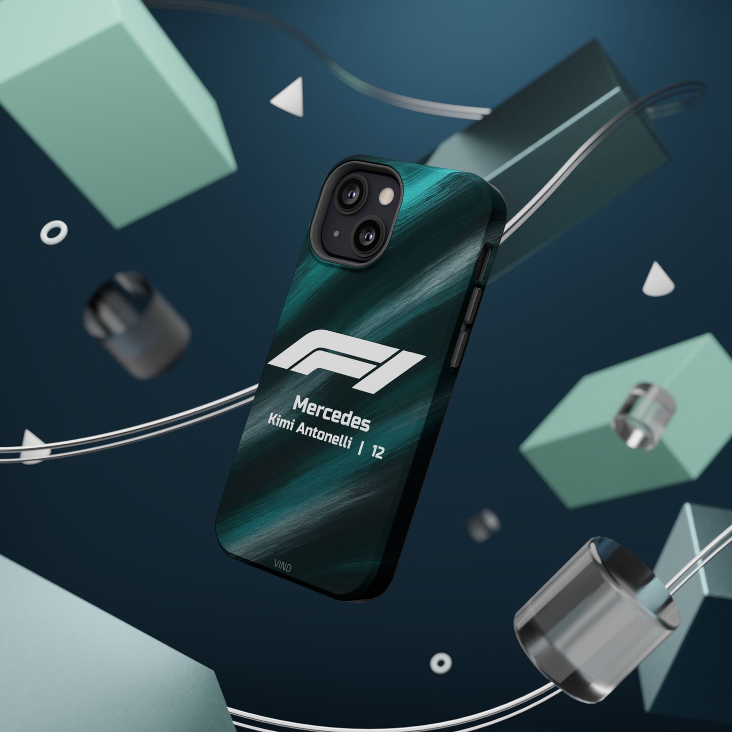 Kimi Antonelli Mercedes F1 Phone Case – 2025 Season Official Design | MagSafe