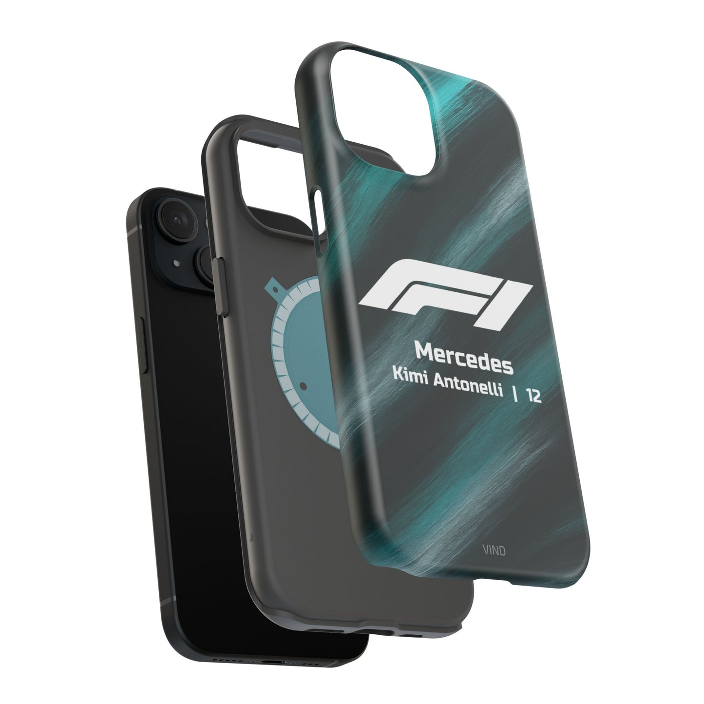 Kimi Antonelli Mercedes F1 Phone Case – 2025 Season Official Design | MagSafe
