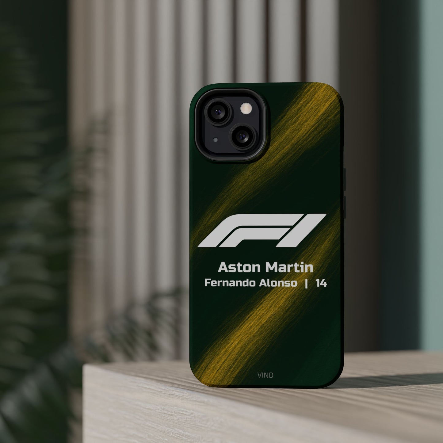 Fernando Alonso Aston Martin F1 Phone Case – 2025 Season Official Design | MagSafe