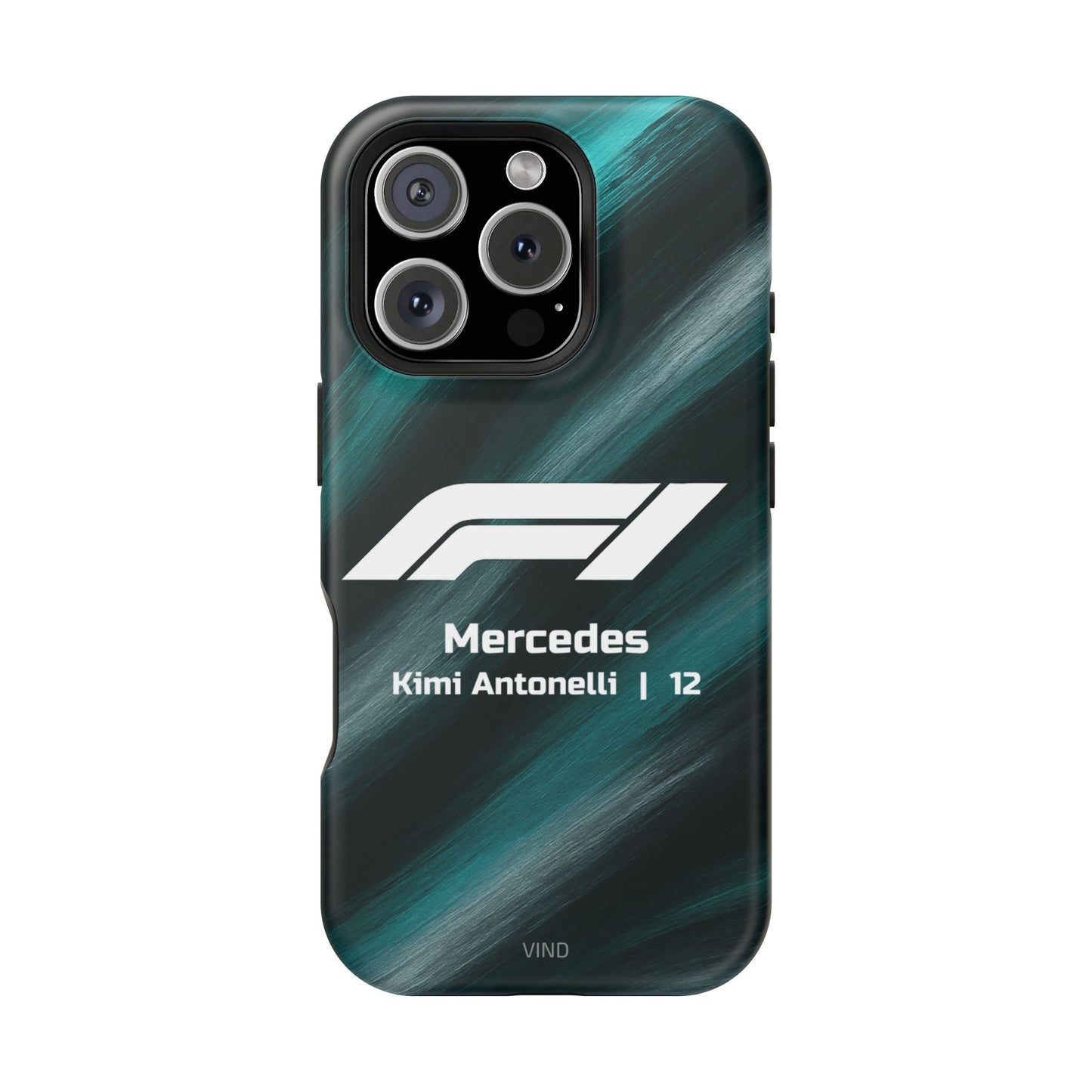 Kimi Antonelli Mercedes F1 Phone Case – 2025 Season Official Design | MagSafe
