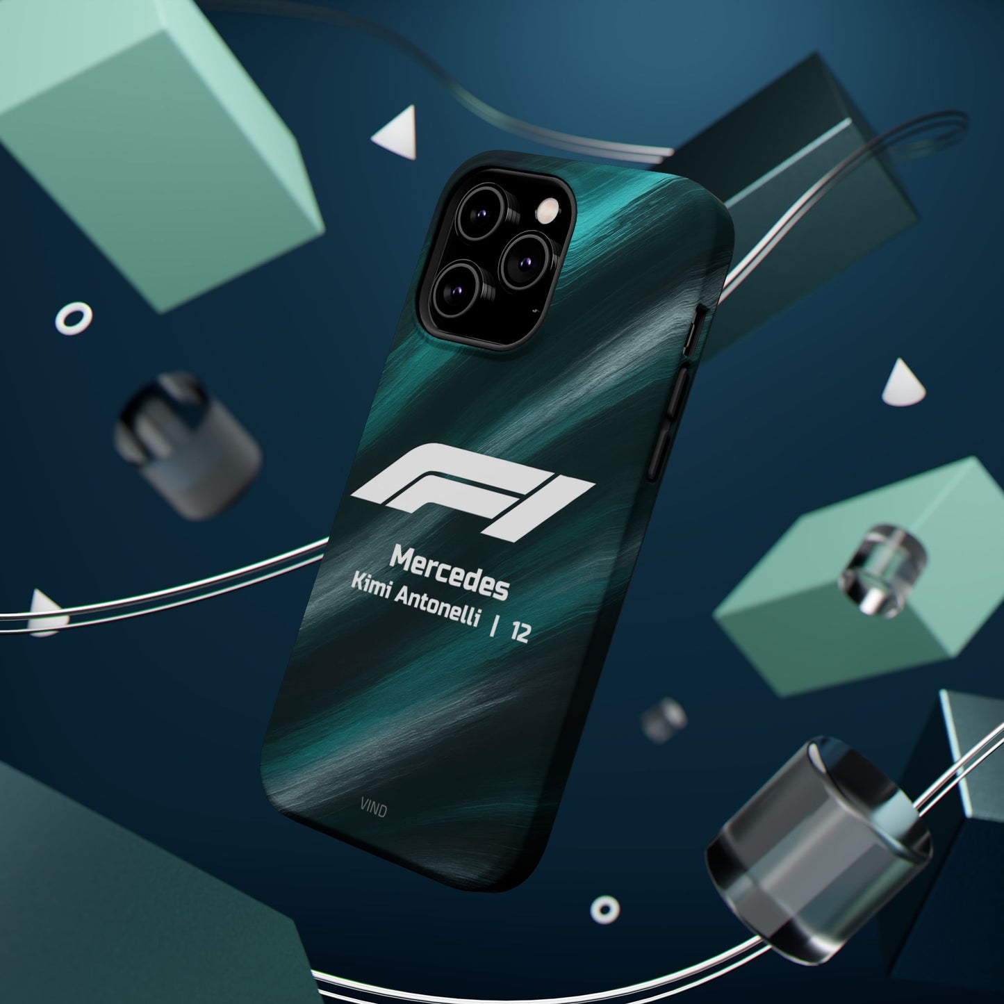 Kimi Antonelli Mercedes F1 Phone Case – 2025 Season Official Design | MagSafe