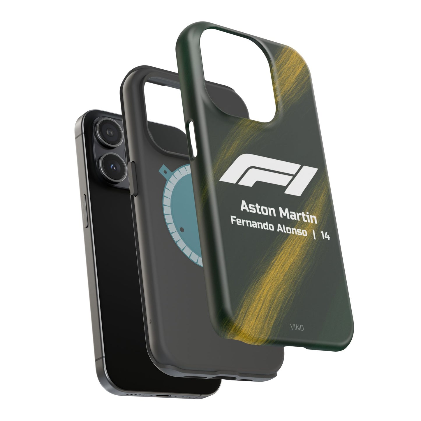 Fernando Alonso Aston Martin F1 Phone Case – 2025 Season Official Design | MagSafe