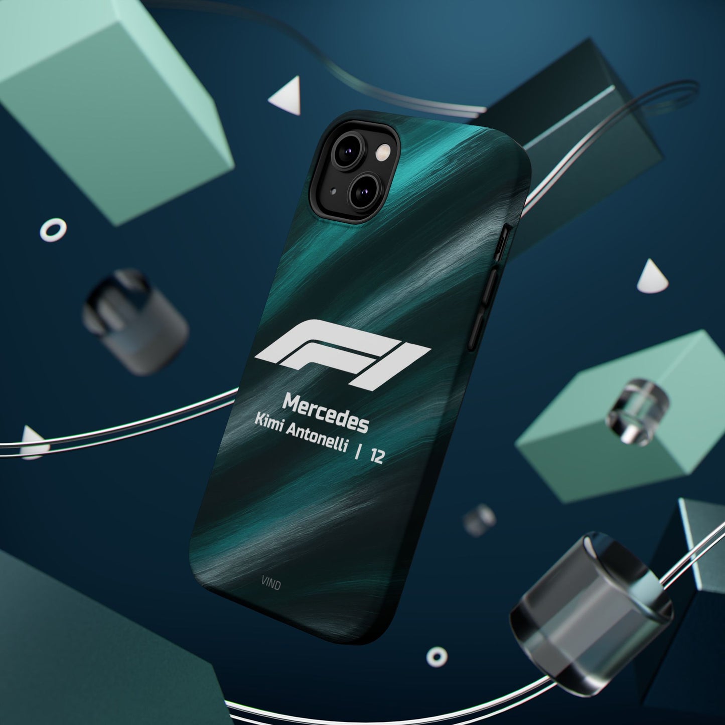 Kimi Antonelli Mercedes F1 Phone Case – 2025 Season Official Design | MagSafe