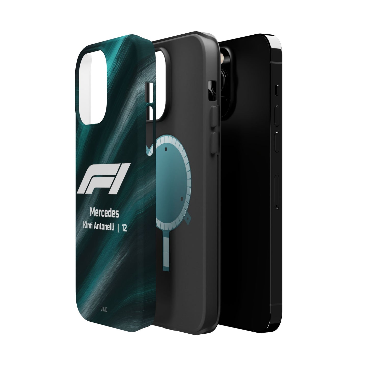 Kimi Antonelli Mercedes F1 Phone Case – 2025 Season Official Design | MagSafe