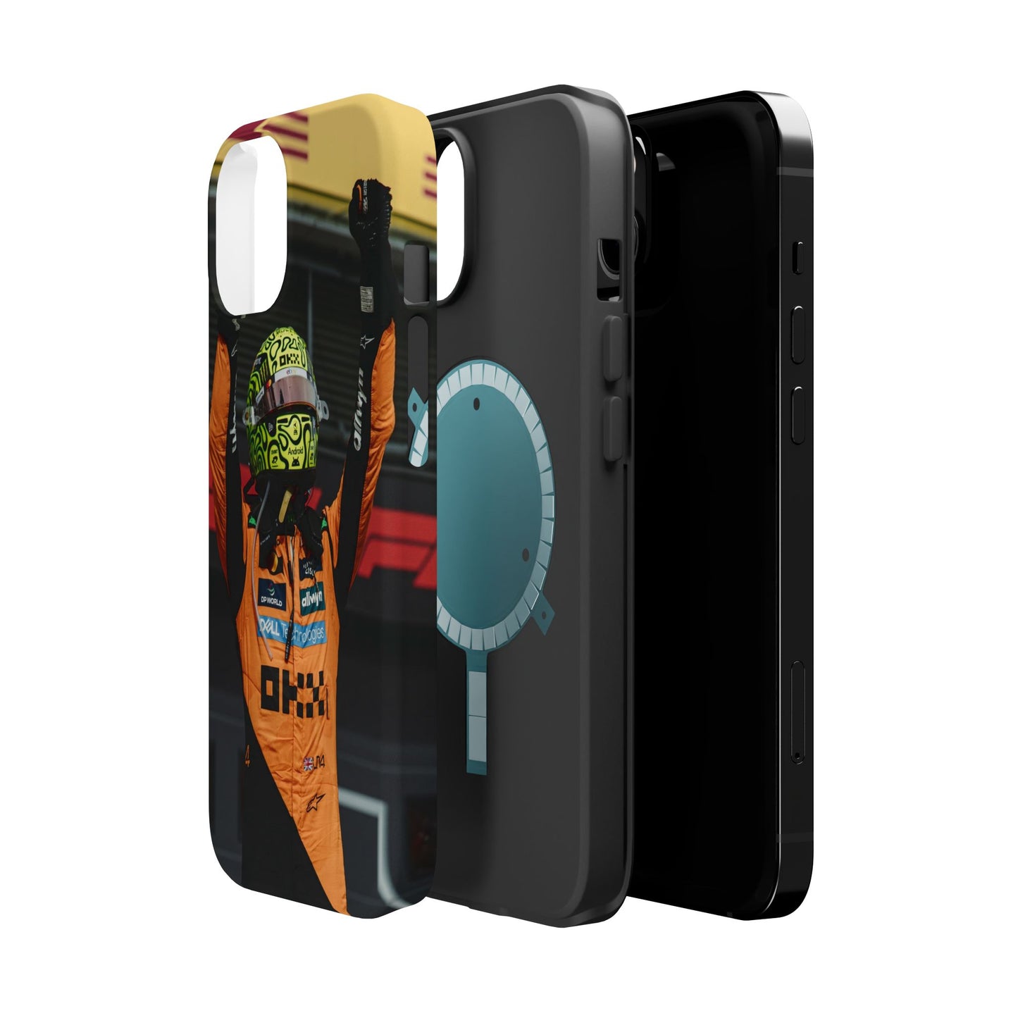 Lando Norris Phone Case – Neon Helmet Edition