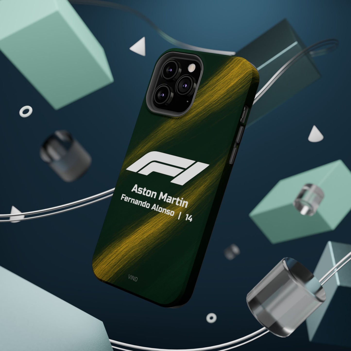 Fernando Alonso Aston Martin F1 Phone Case – 2025 Season Official Design | MagSafe