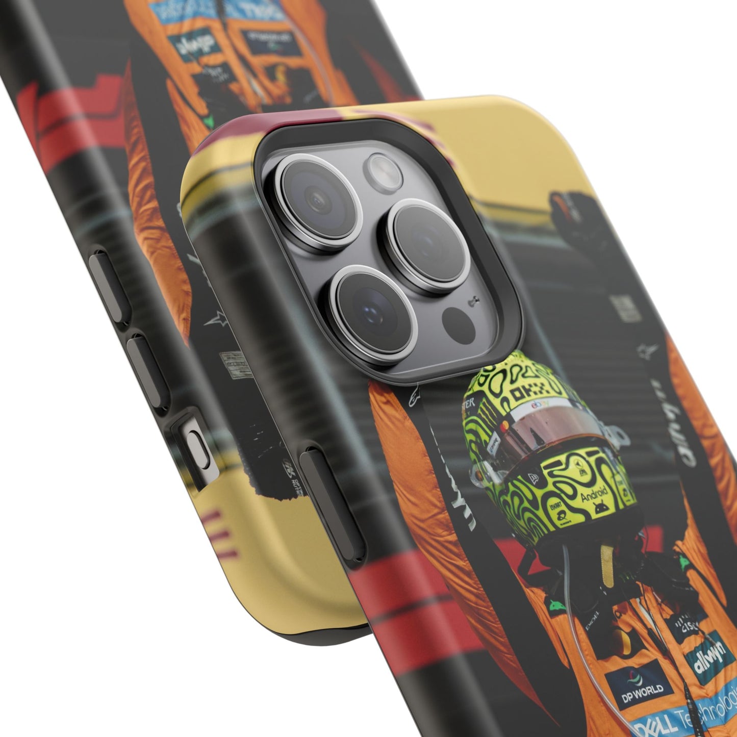 Lando Norris Phone Case – Neon Helmet Edition